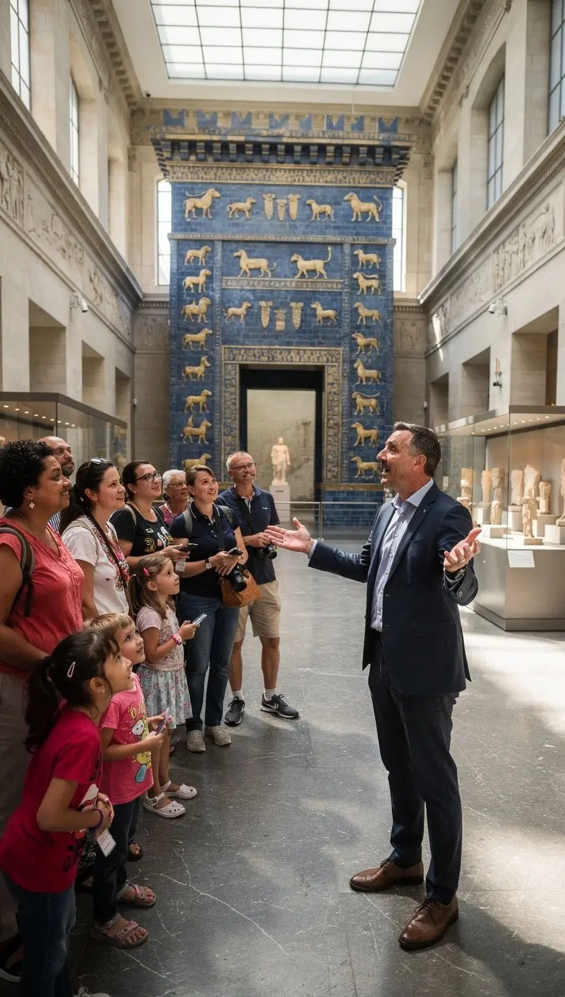 Eine Übersichtskarte von Deutschland zeigt verschiedene kulturelle Sehenswürdigkeiten und Museen.